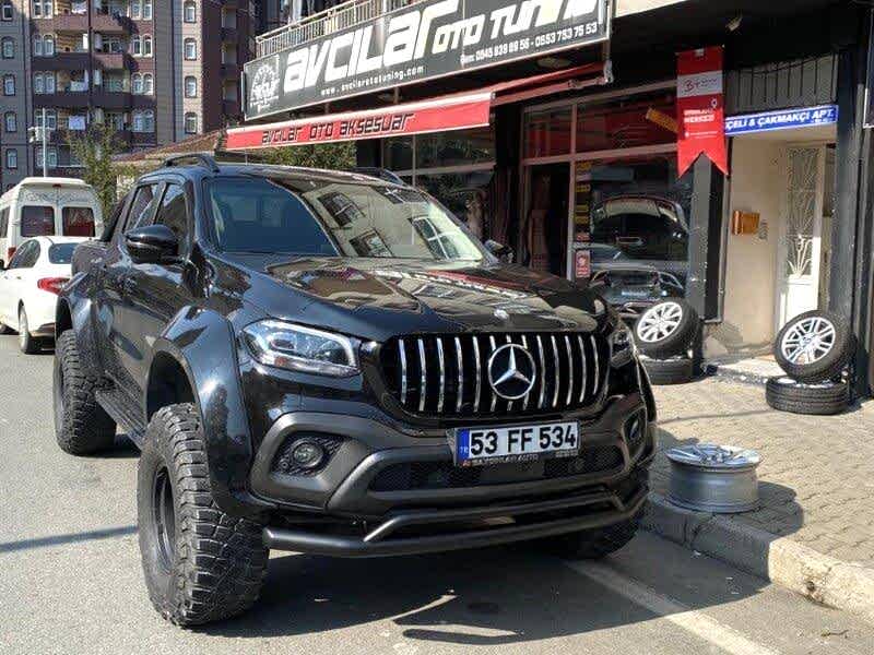 Mercedes X-Class Bıyık Çelik Ön Tampon